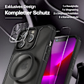 Miniatyrbild 3 av 3: Anti-gul chockfodral 360 grader iPhone 13 Pro Max skyddande fodral - svart