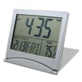 Vikbar batteridriven kalender temperatur digital väckarklocka