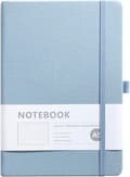 A5 Lined Notebook Hardcover 100 Sheets Blue Journal for Students Office Use