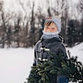Miniatyrbild 4 av 5: Barnmössa Handskar Halsduk Set för Flickor Pojkar, Vinter Varma Fleecefodrade beige