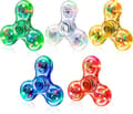 5-pack Twitter Fidget Spinners, Lysande Fidget Spinners för Barn - Självlysande Leksaker, Partygåvor, Presentförpackningsfyllare, Klassrumspriser