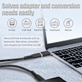 Miniatyrbild 7 av 7: INF Supersnabb adapter USB-C till USB 3.0 Svart