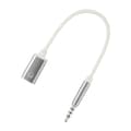 Miniatyrbillede 10 af 10: 3,5 mm han til Type C hun hovedtelefonstikadapter USB C til Aux lydkabel rød Red