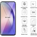 Miniatyrbild 2 av 4: Härdat glas för Samsung Galaxy A54 - E.F.CONNECTION - Set med 4 - Ultratunt skydd - 9H hårdhet Transparent