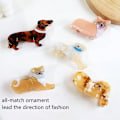 Miniatyrbild 4 av 9: Acetat Hårklo Clips Shark Clip MOPS MOPS Pug Pug