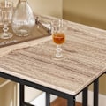 Miniatyrbild 4 av 9: SoBuy Matgrupp Barbord och 4 stolar Köksbord Matbord OGT15-WN White White