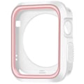 Miniatyrbild 1 av 9: iWatch 4/5 - Stilrent Skyddande TPU Skal Vit/Rosa 44mm Vit/Rosa 44mm