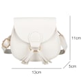 Miniatyrbild 2 av 5: Flickor Läder Cross-body Väska med Tofs Liten Flickor Handväska