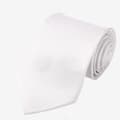 Klassisk herreslips, hvit, 8 cm