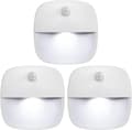 Rörelsesensor nattlampa 3-pack batteridrivna sensorlampor för inomhusbruk