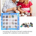 Miniatyrbild 8 av 8: 20 sorters kristall ädelstenar prydnad färgglad meditation Feng Shui dekoration för barn lärare