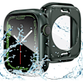 Miniatyrbild 1 av 7: 2-i-1 Vattentätt Skal för Apple Watch Series 8 Green 45mm Green 45mm