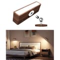 USB Rechargeable Wireless Wall Lamp, Wooden Indoor Wall Lamp, Adjustable Brightness, Indoor Wall Lamp