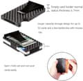 Miniatyrbillede 3 af 11: Kulfiber kortholder RFID Sort - Julegave One size