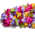Miniatyrbild 3 av 4: Paket med 3 hawaiianska halsband - tropiska hibiskusblommor för sommarfestdekorationer