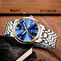 Miniatyrbild 4 av 5: Herrmode Sportklocka Vattentät Analog Kvartsur med Rostfritt Stål Business Klockarmband