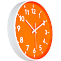 Miniatyrbild 2 av 3: Modern Väggklocka, 12\" 3D Digital Tyst Kvarts Batteridriven Orange