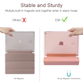 Miniatyrbild 3 av 5: Smartfodral för iPad Air 2, Smartfodral genomskinligt frostat bakre magnetiskt fodral med automatisk sömn-/väckningsfunktion