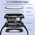 Miniatyrbild 2 av 7: 2-i-1 Vattentätt Skal för Apple Watch Skärm Clear 40mm Clear 40mm