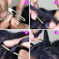 Miniatyrbild 3 av 5: 3 stycken Dreadlocks verktyg Interlocking verktyg Dreadlocks virknål