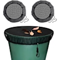 Miniatyrbild 1 av 5: 2PCS Regnfat Mesh-skydd, Tank Mesh Protector Vattenuppsamlingshinkar Tunnor Cirka 37,4 Tum Nätnät för att hålla myggor, löv