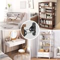 Miniatyrbild 6 av 8: Möbelankare (10-pack) Tippskydd för möbler för barnsäkring, Möbelväggankare Jordbävningsremmar för byråväggssäkerhet Black
