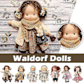 Miniatyrbild 3 av 5: Waldorf Plyschdocka Handgjord Bomullsdocka Lekdocka Flickors Födelsedagspresent E E