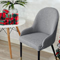 Miniatyrbild 4 av 5: Stretch Fit matstolsöverdrag, återanvändbara tvättbara mjuka spandex lutande fåtöljöverdrag kurvformade hemmatstolsöverdrag matbord stolsöverdrag