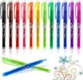 12-pack raderbara gelbläckpennor - raderbara för exakt skrivning