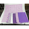 Miniatyrbild 5 av 5: 7 st 25 x 25 cm bomullsblandning textilhantverkspaket Fat Quarter Patchwork förskurna quiltkvadrater för DIY sömnad Scrapbooking prickig blommigt mönster