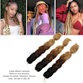 Miniatyrbild 8 av 8: 3 st C14 Hår Dreadlocks Extensions Gradient Färg Flätor Hår Extensions Set