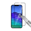 Miniatyrbild 5 av 7: Skärmskydd iPhone 13 Pro Max/14 Plus - 3D Härdat Glas Svart Svart