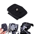 Miniatyrbild 3 av 7: Snabbkopplingsplatta Universal QB-4W Stativskruvadapter För YUNTENG Velbon för