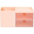 Makeup Organizer for Desk, Jewelry Drawer, Office Supplies Storage (Pink)