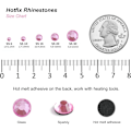 Miniatyrbild 4 av 4: 3000 st Fuchsia Hotfix Strassstenar, SS16, 3,8-4,0 mm för Hantverk & Kläder Fuchsia SS16 Fuchsia SS16