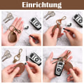 Miniatyrbild 4 av 5: AirTag Nyckelring Paket med 4 för Apple - AirTag Nyckelring Läder - AirTag hängsmycke - AirTag case - 100 % buffelläder - Förstärkta sömmar & förankrade