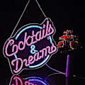 Miniatyrbild 4 av 5: Cocktails And Dreams Neon Skylt För Väggdekor Neon Skyltar Med Dimbar Strömbrytare Led Neon Skyltar Sovrum Öl Bar Neon Ljusskylt Hotell Fest