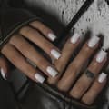 24pcs Solid Color Removable White Rectangular Nail Stickers