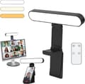 Ring Light with Stand - Ring Lamp - Video Light - A Table Lamp with Remote Control and Stand - Lighting for Video Conferences - 24x2x4 cm