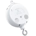 Crib Mobile Motor Baby Music Box Spinner with 3 Modes Volume Adjustable 12 Lullabies Automatic Shut-off after 30 Minutes [dB} White