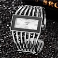 Miniatyrbild 1 av 6: Märke Damklockor Dammode Armband Armband Kvartsstålklocka Watch Montre Presenter reloj mujer Relogio Feminino Silver White Silver White