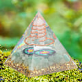 Miniatyrbild 1 av 8: 6 cm energigenerator Orgonitpyramid för positiv energihelande Kristallpyramid Meditation Orgonitpyramider
