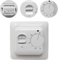 Manuell elektrisk golvvärmetermostat med AC 220v 16a sensor, mekanisk golvvärmetermostatkontroll [energiklass A+++] (x)
