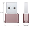 Miniatyrbild 4 av 5: USB till USB C-adapter, USBC hona till A hane OTG-laddare typ C-omvandlare för Apple Watch Ultra iWatch 7 8 9 10, iPhone , Plus Pro Max, AirPods 3 green 3pc