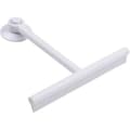 Extendable Window Squeegee, Comfortable Grip Glass Cleaning Squeegee, PP/TPE Shower Squeegee with Suction Cup, Silicone Door Wiper for Shower
