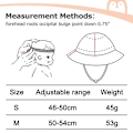 Miniatyrbild 5 av 5: Baby Solhatt Toddler Bucket Hats Sommar Solskydd Barn Strandhattar Bred Brätte Utomhus Campinghatt för Pojkar Flickor