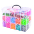 Miniatyrbild 1 av 6: Superstort Loom Bands Kit - 28.000st och massor med tillbehör. multifärg