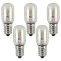5-pack Refrigerator Bulb 15W Replacement 220-240V Sewing Machine Bulb Range Hood Bulb