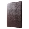Miniatyrbild 4 av 6: Huawei MediaPad T5 roterande  tablett skyddsfodral av syntetläder med litchifrukts textur - Brun Brun