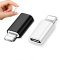 Miniatyrbild 9 av 9: USB-C till Lightning Adapter 2in1 Laddning + Dataöverföring Svart